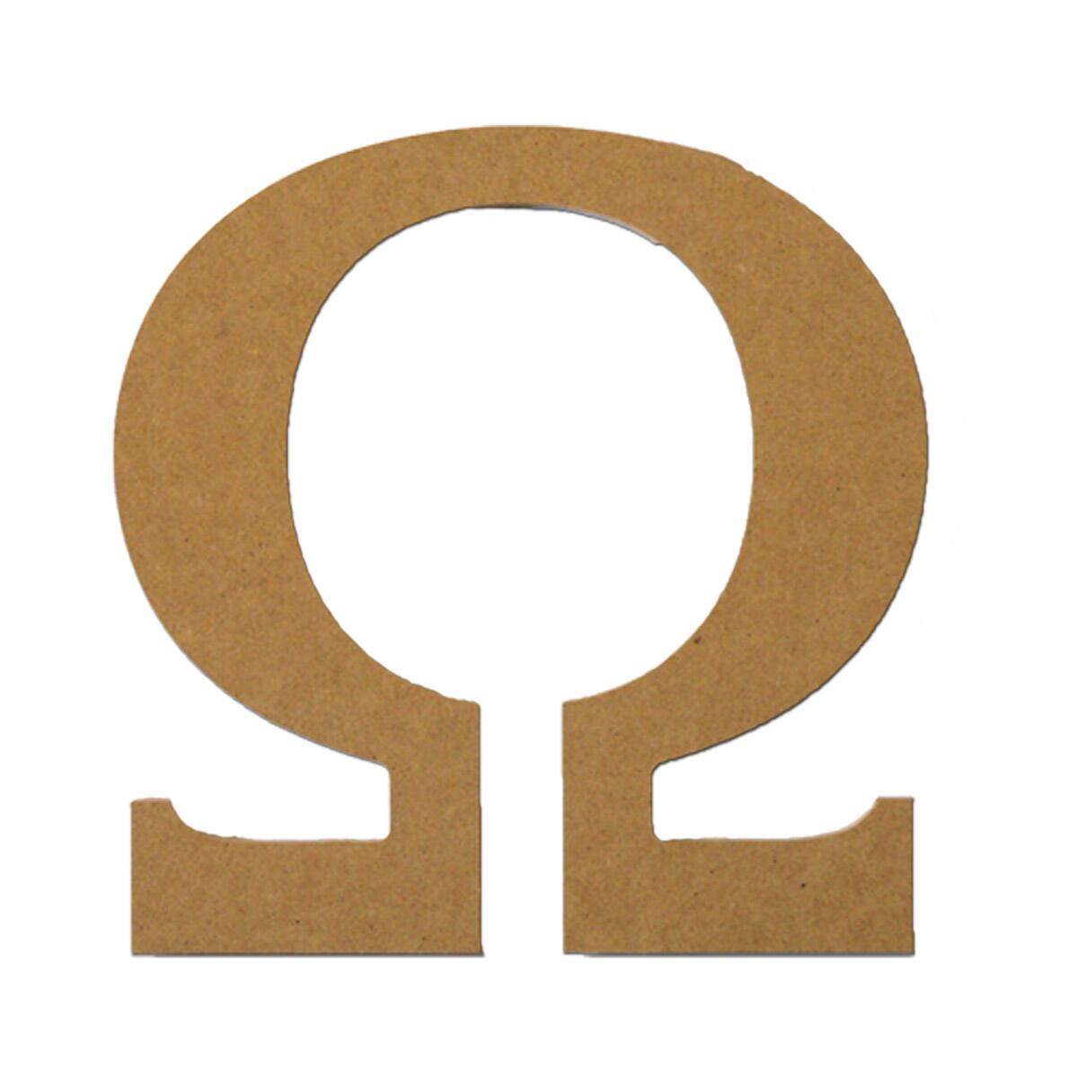 8 Greek Letter by Make Market | Unfinished - Omega | 8 in