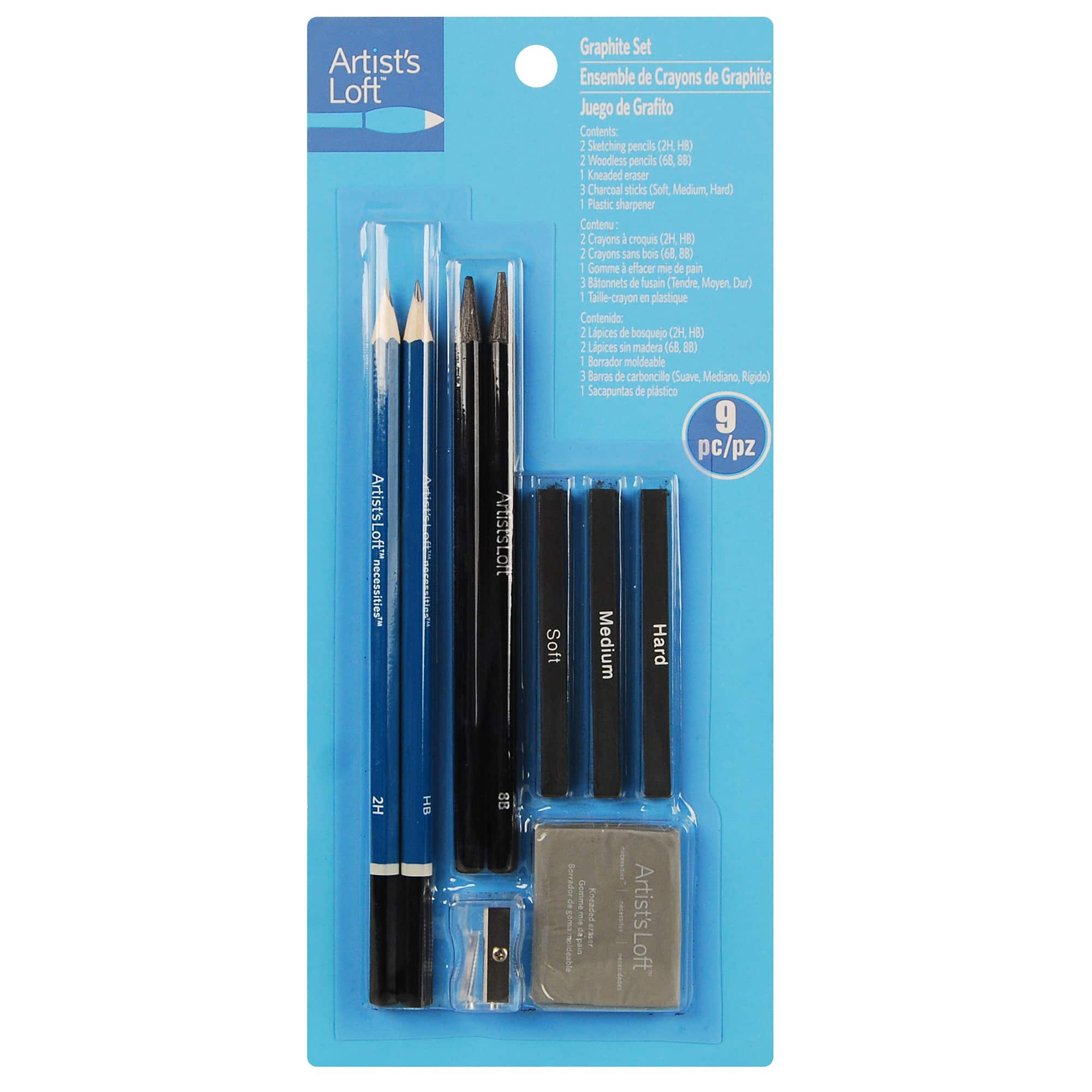 Ensemble de crayons graphite d’Artist’s Loft