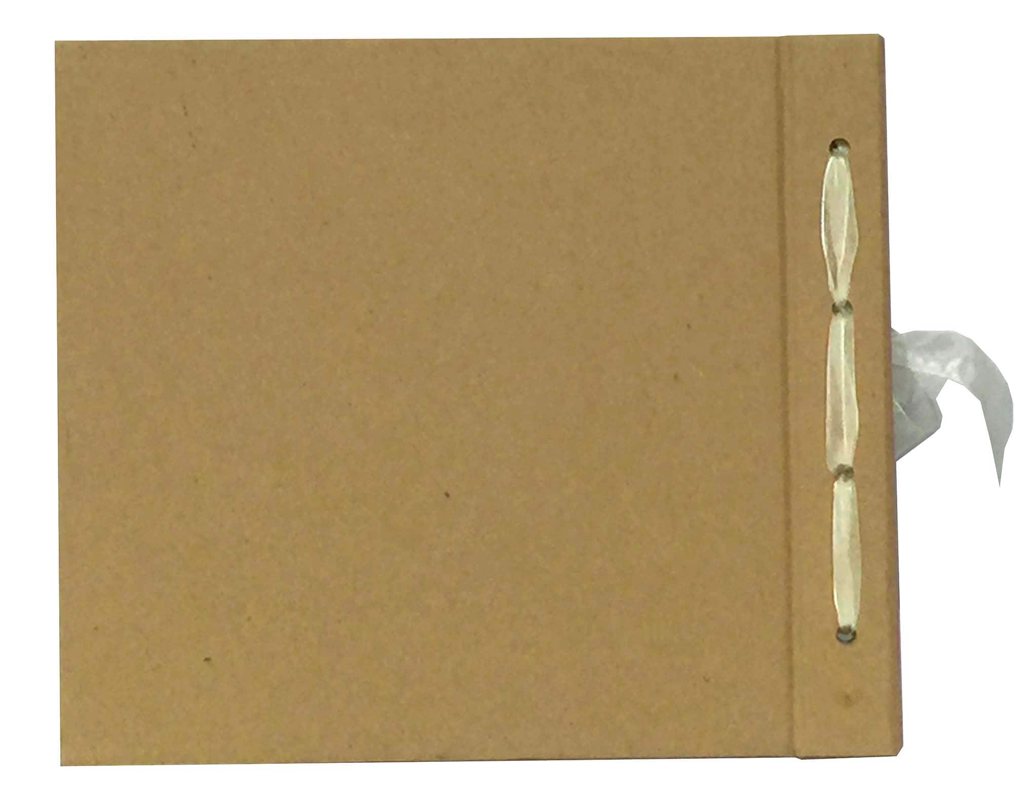 Kraft Chipboard Album with Bow By Recollections&#xAE;