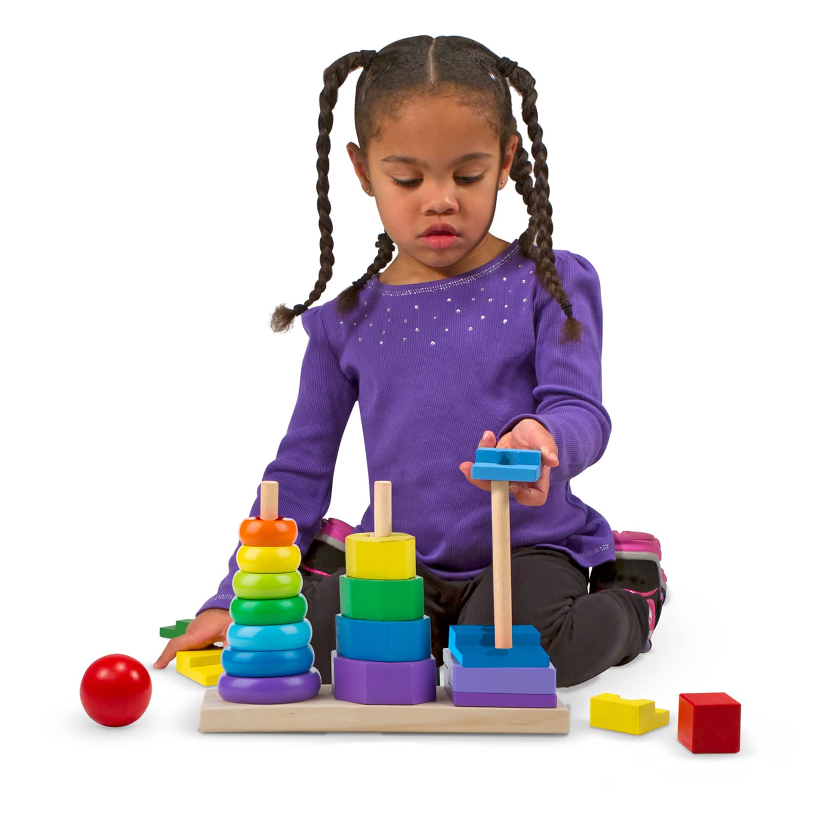Geometric Stacker Wooden Toy