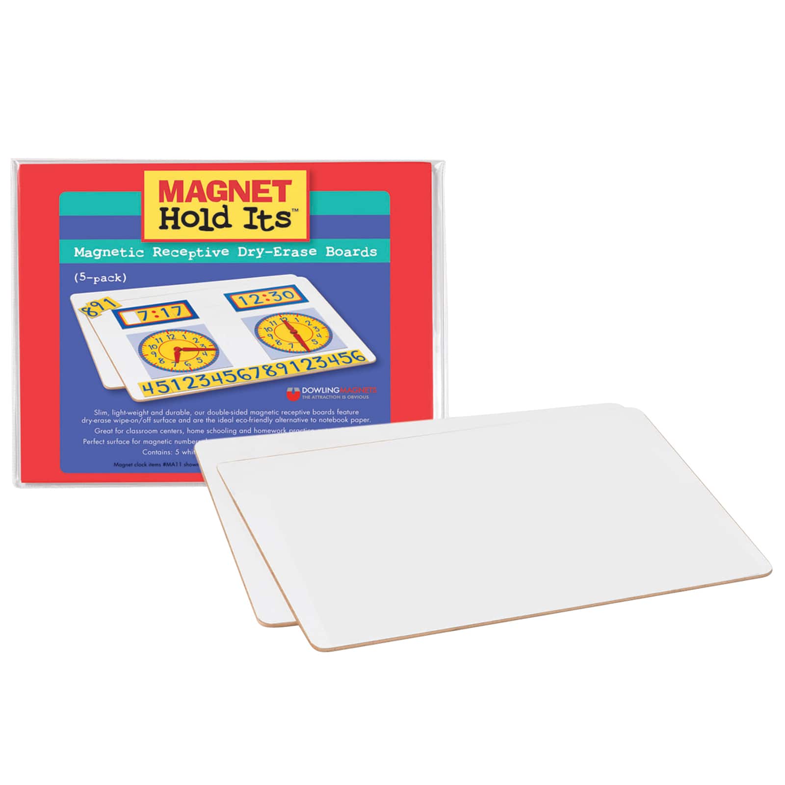 Magnetic Dry-Erase Boards, Set of 5