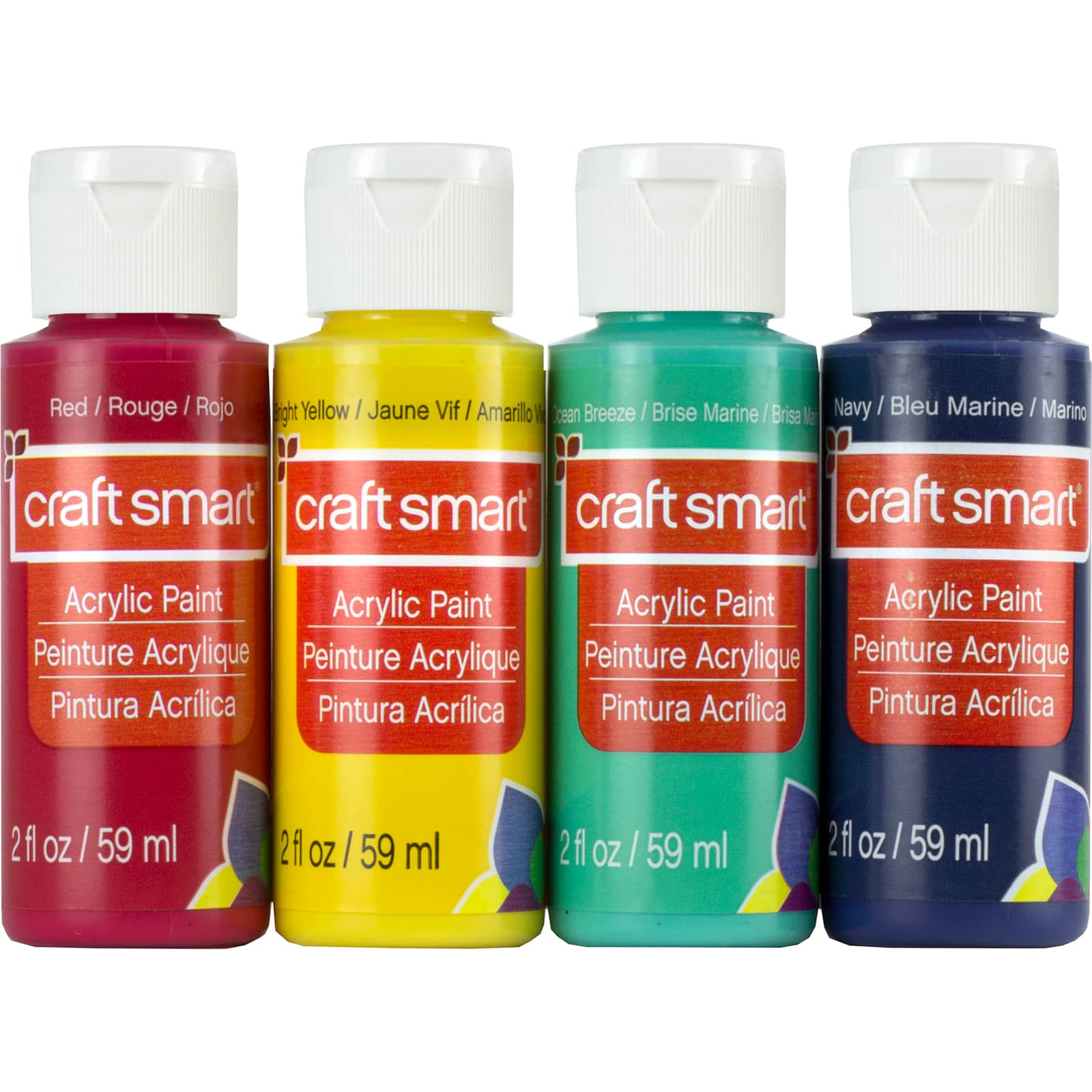 Primary Acrylic Paint Value 4 Piece Set by Craft Smart®