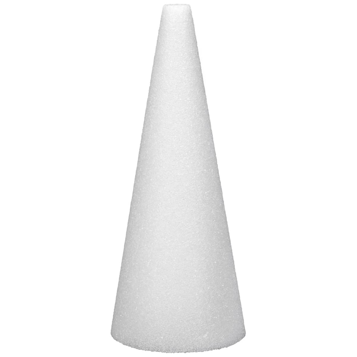 FloraCraft Packaged Styrofoam Cones, 12-Inch-by-4-Inch Cone