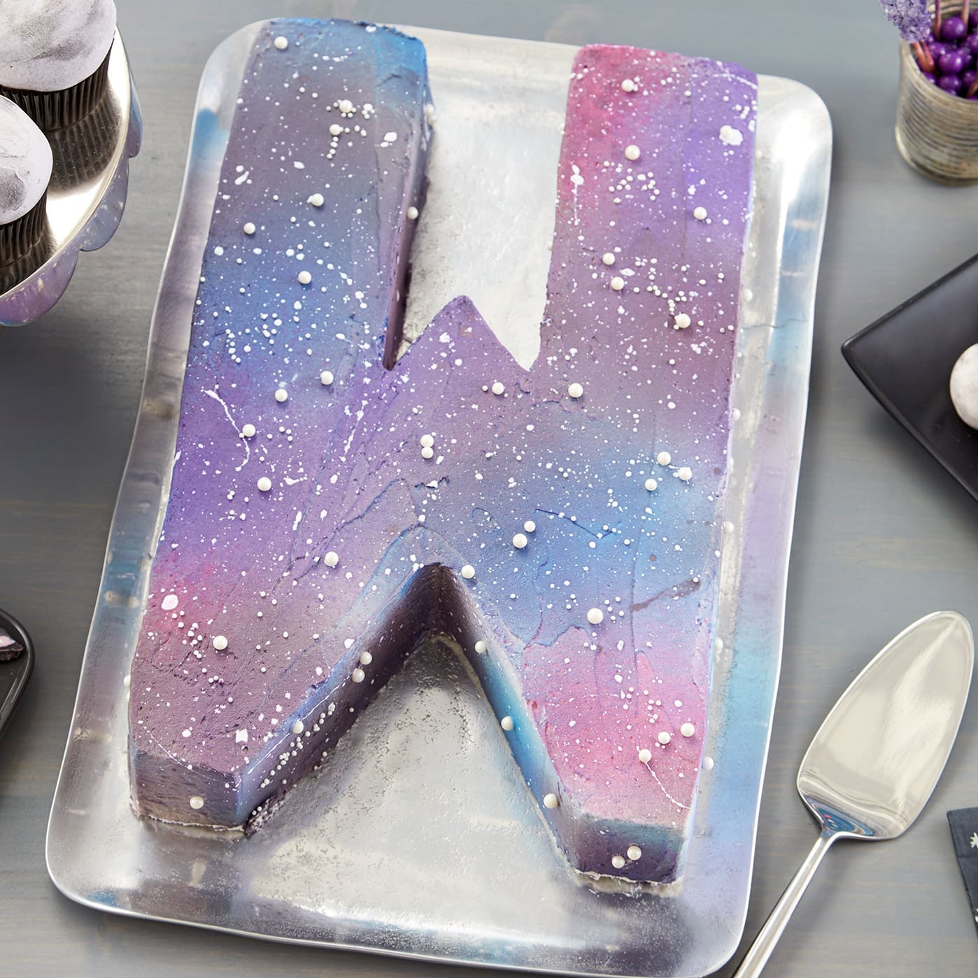 Galaxy Letter Cake