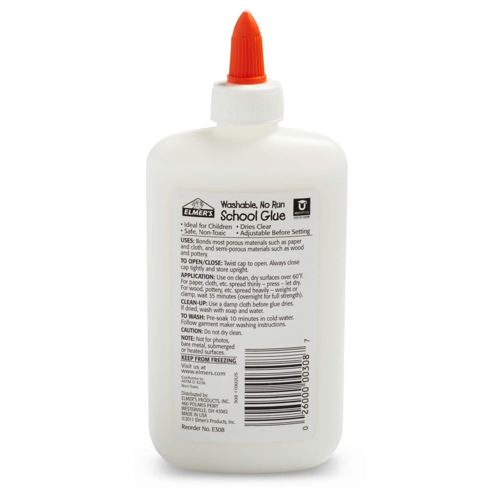 Liqui-Mark  4 Oz. Washable White School Glue - Squeeze Bottle