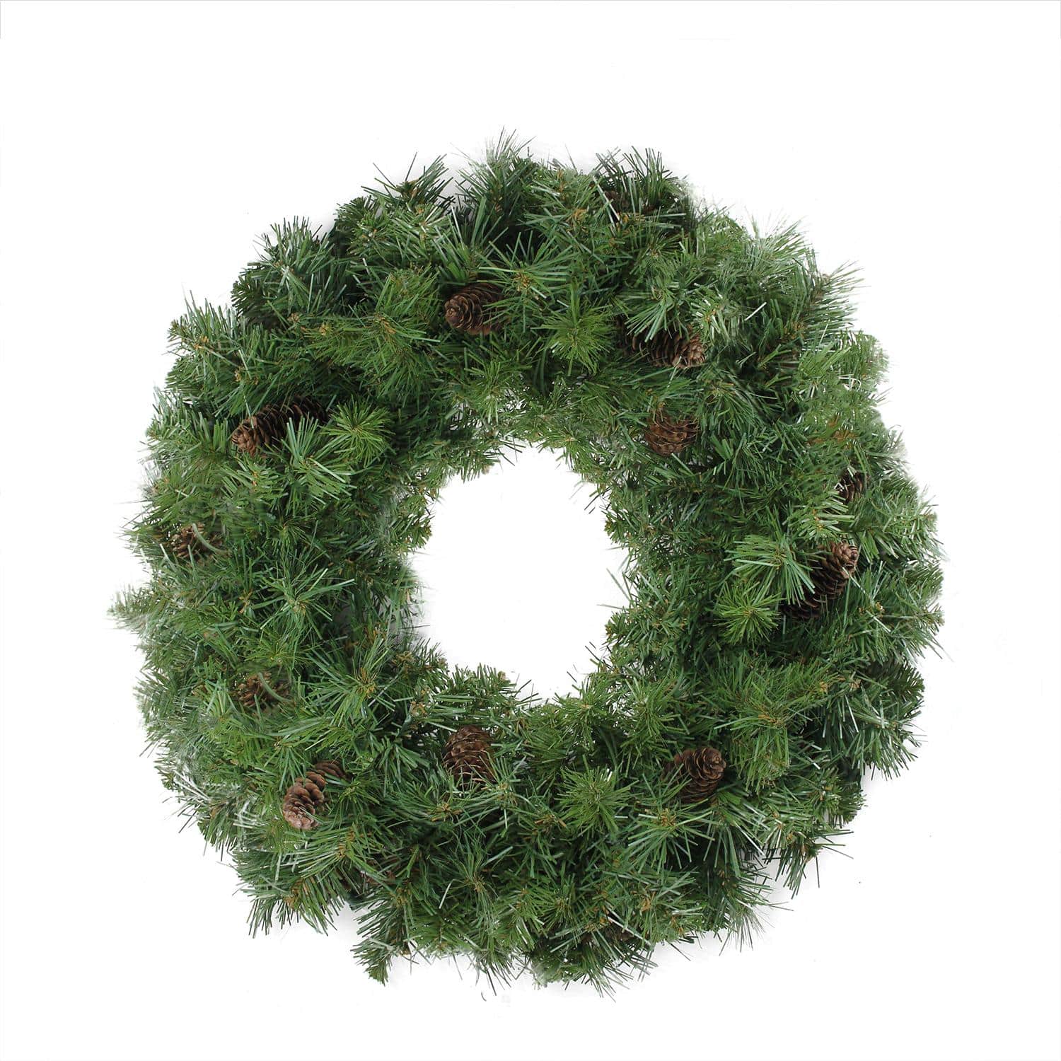 24&#x22; Dakota Red Pine Artificial Wreath with Pinecones