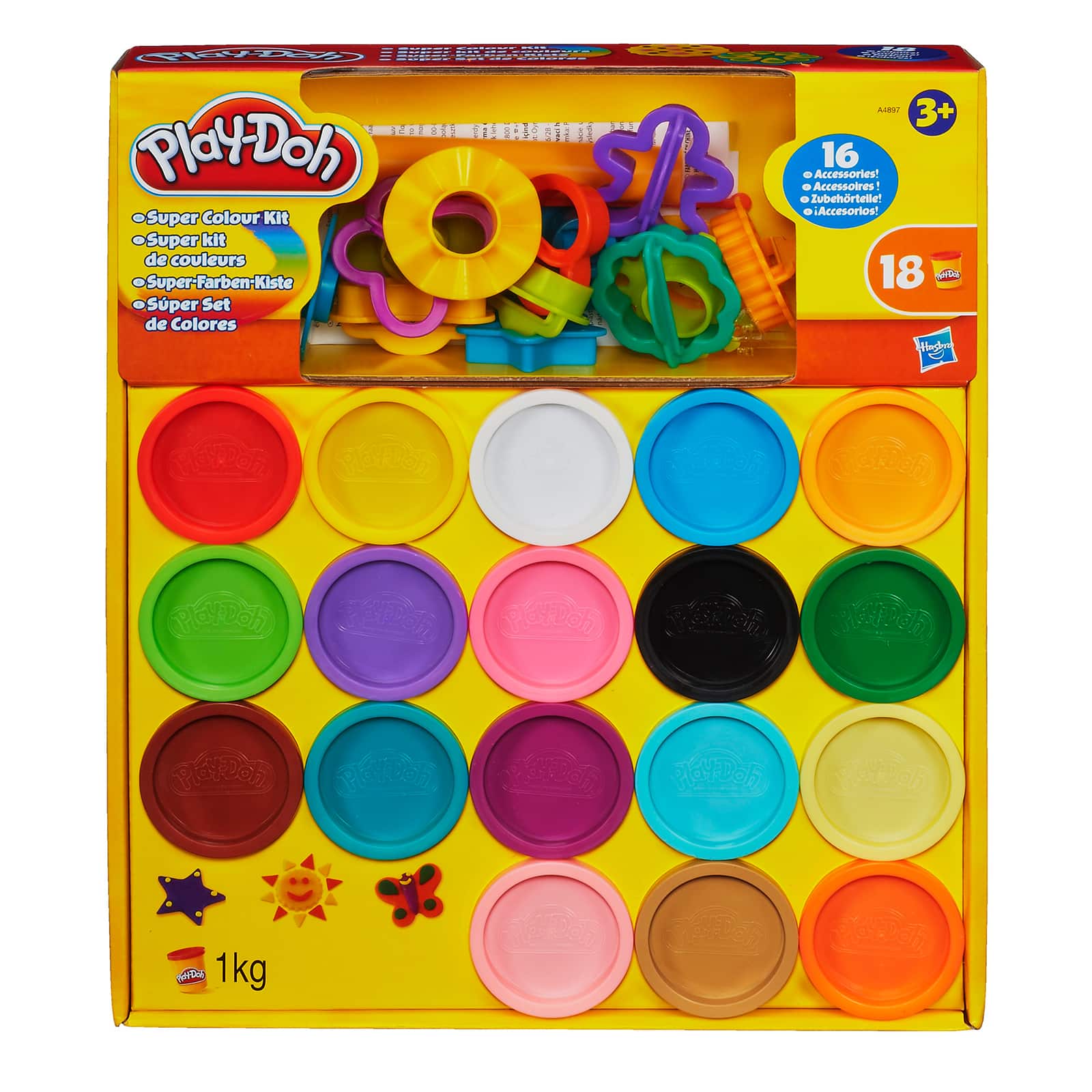 4 colors play doh