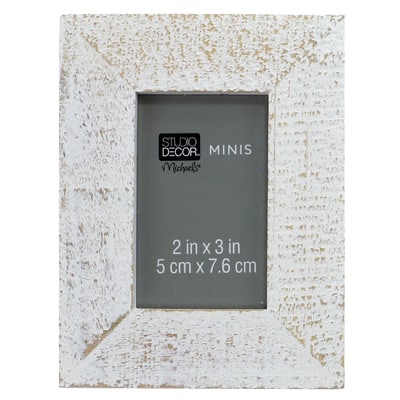 White Distressed Mini Frame by Studio Décor® image