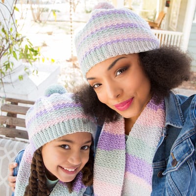 Loops & Threads® Joy DK™ Buttercream Crochet Hat, Projects