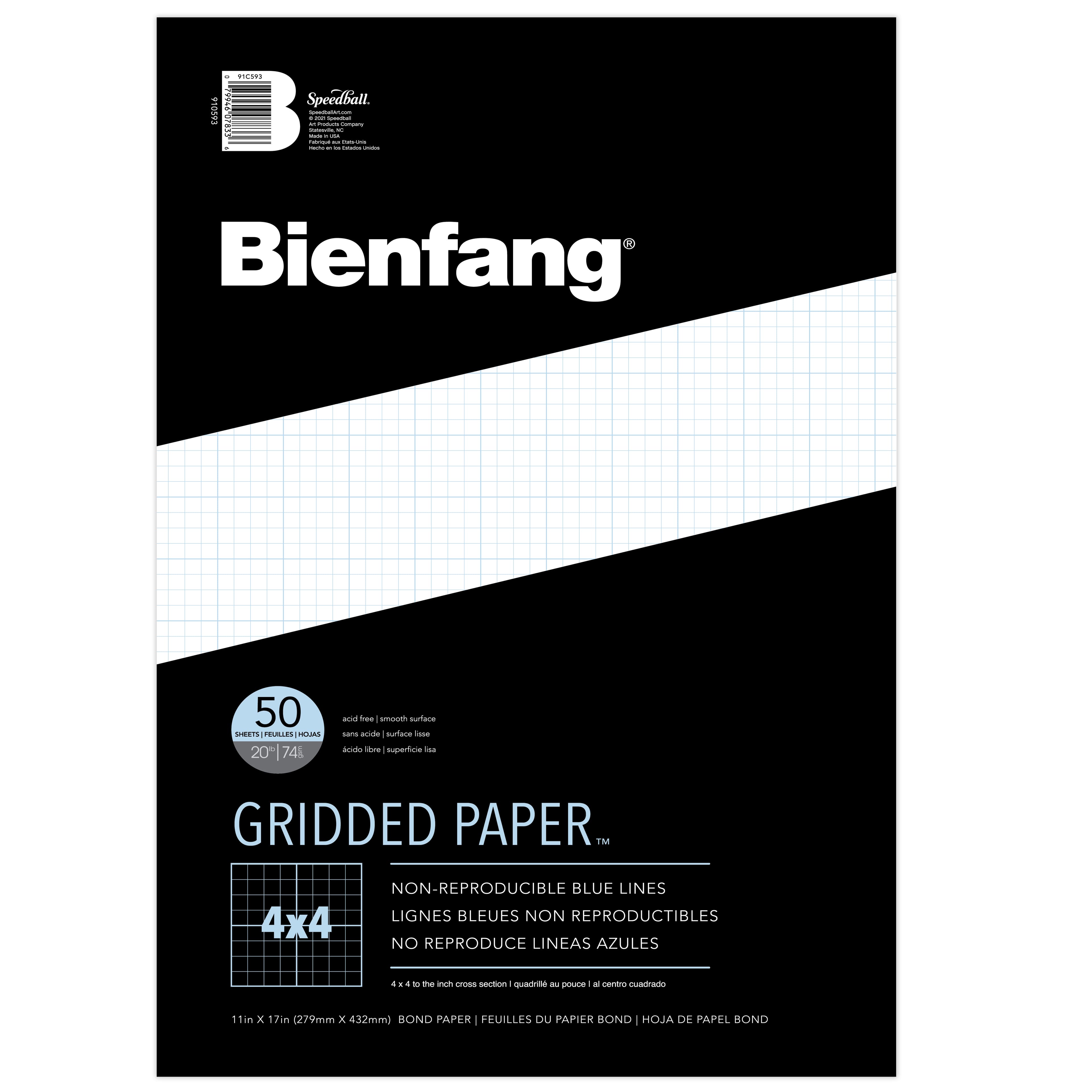 12 Pack: Bienfang® Designer Gridded Paper Pad