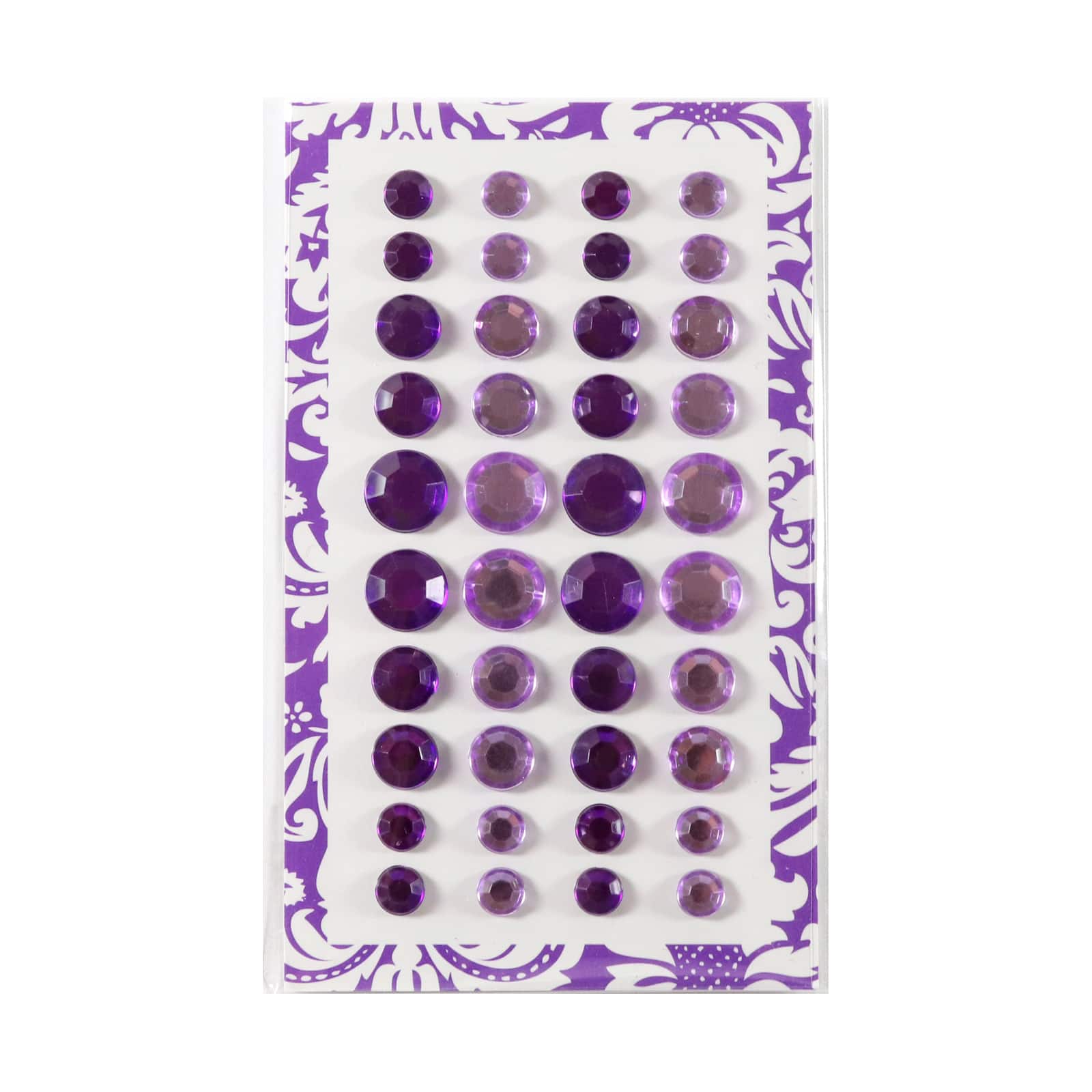 24 Pack: Assorted Acrylic Rhinestone Stickers by Craft Smart™