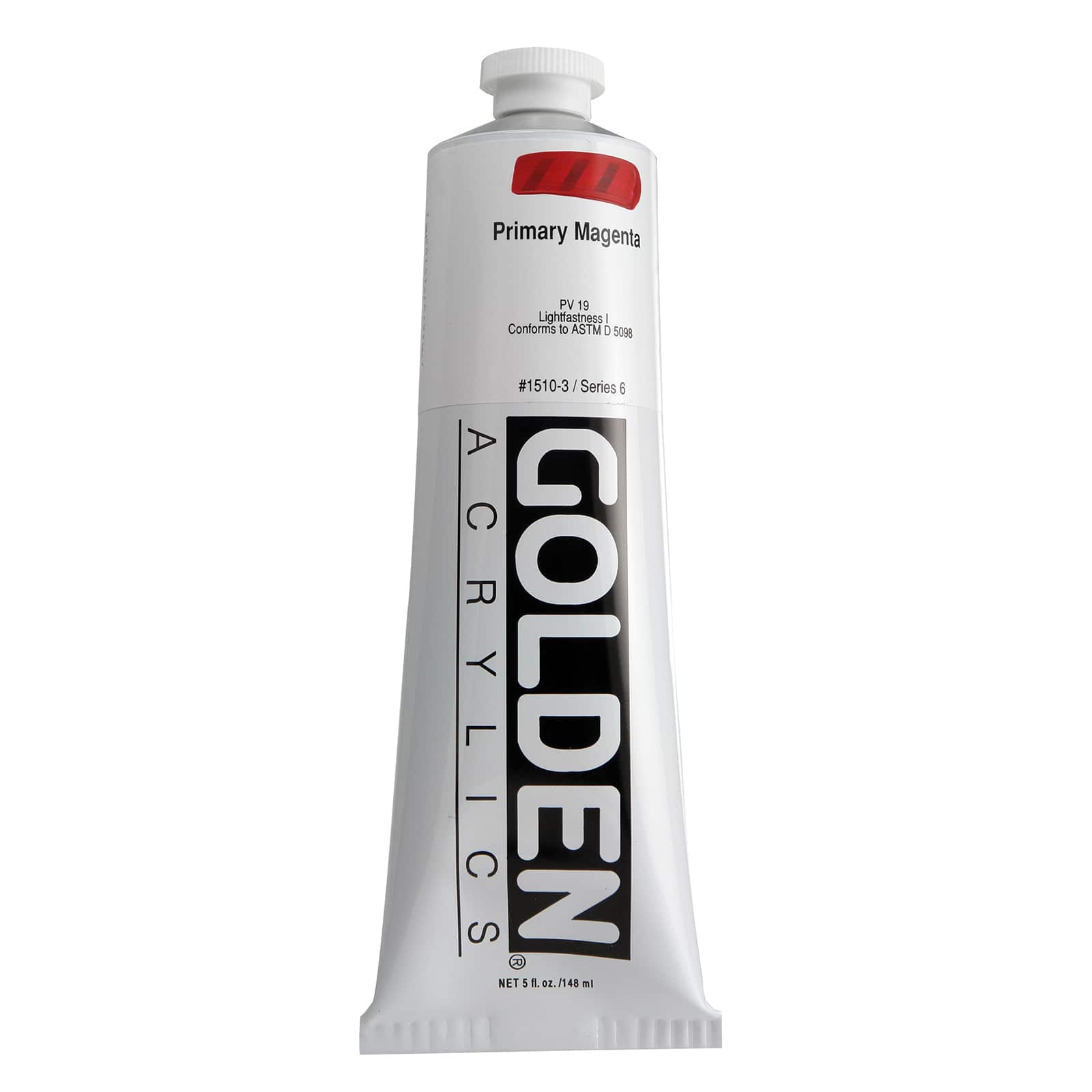 Golden Heavy Body Acrylic Paint, 5 oz in 1510 Primary Magenta