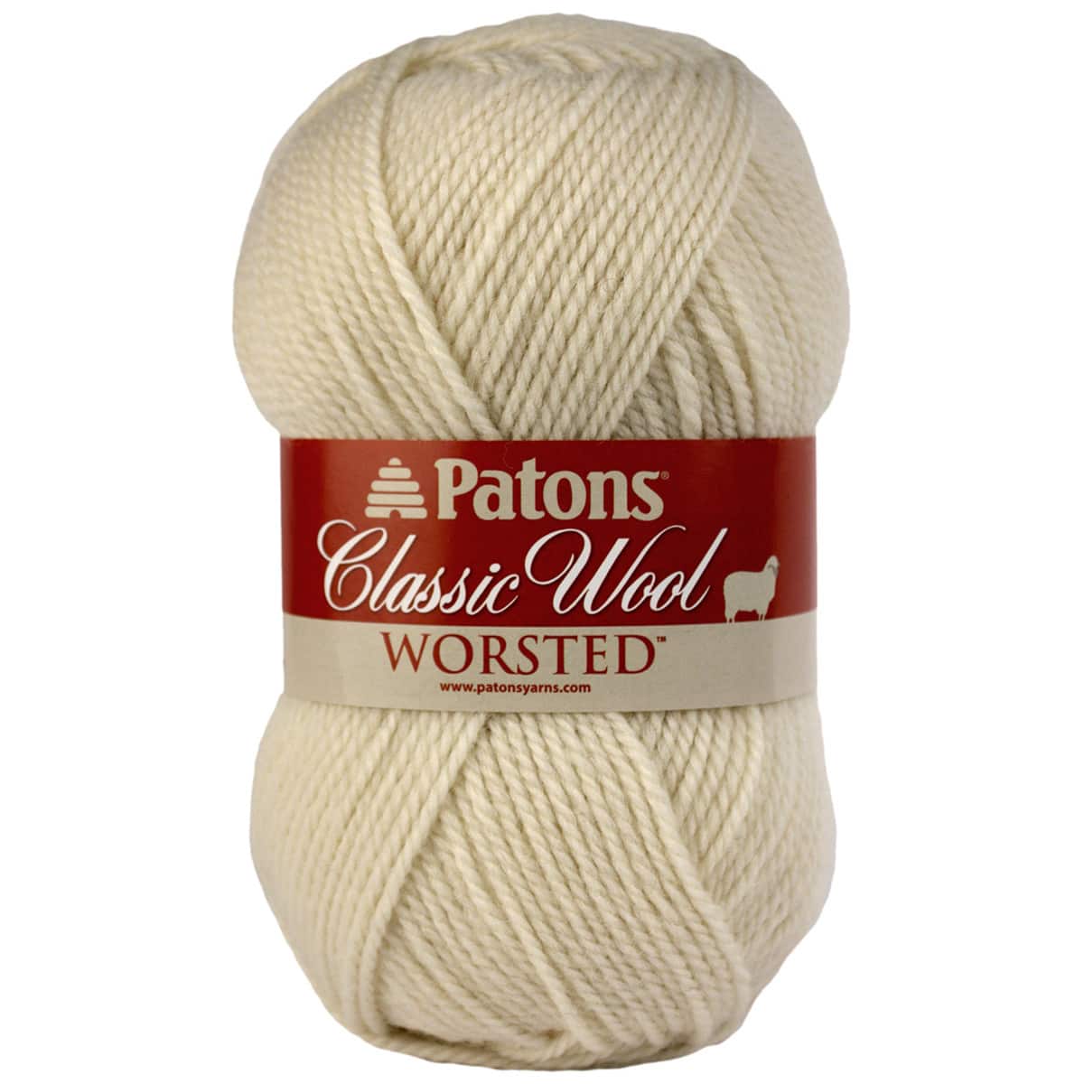  Patons Classic Wool, Grey Yarn, 1 Pack, Gray Mix