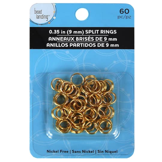 12 Pack: Split Rings, 9mm by Bead Landing™ | Jump, Split & Double Rings ...