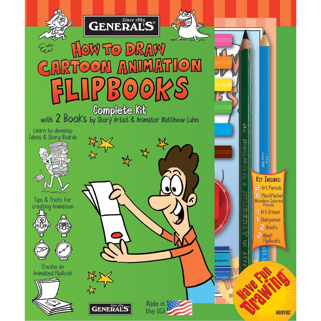 Generals How To Draw Cartoon Animation Flipbooks Kit - 