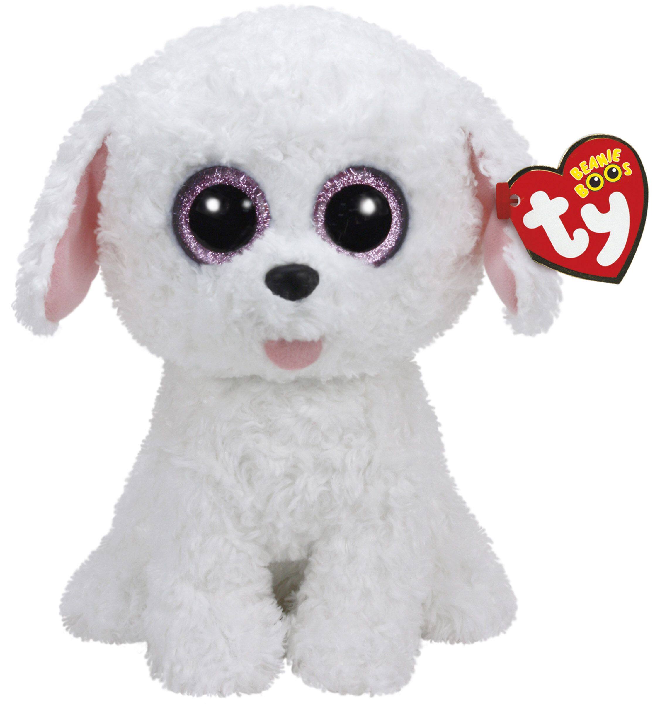 Shop for the Ty Beanie Boos™ White Pippie Dog, Medium at Michaels