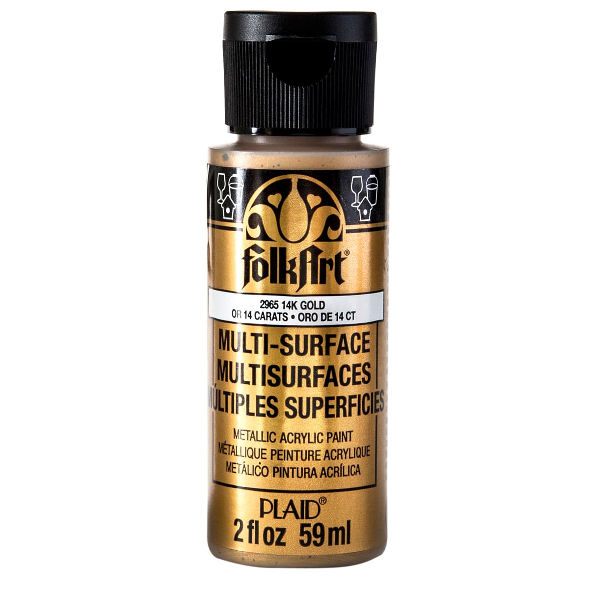 FolkArt® Multi-Surface Metallic Acrylic Paint