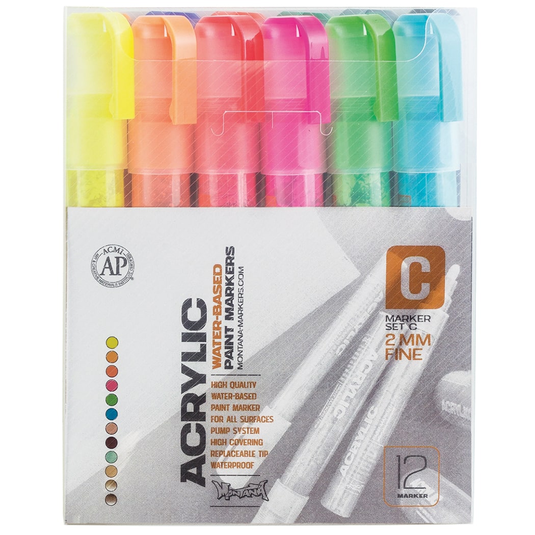 Montana 2mm Fine Acrylic Marker Choose your own colour 