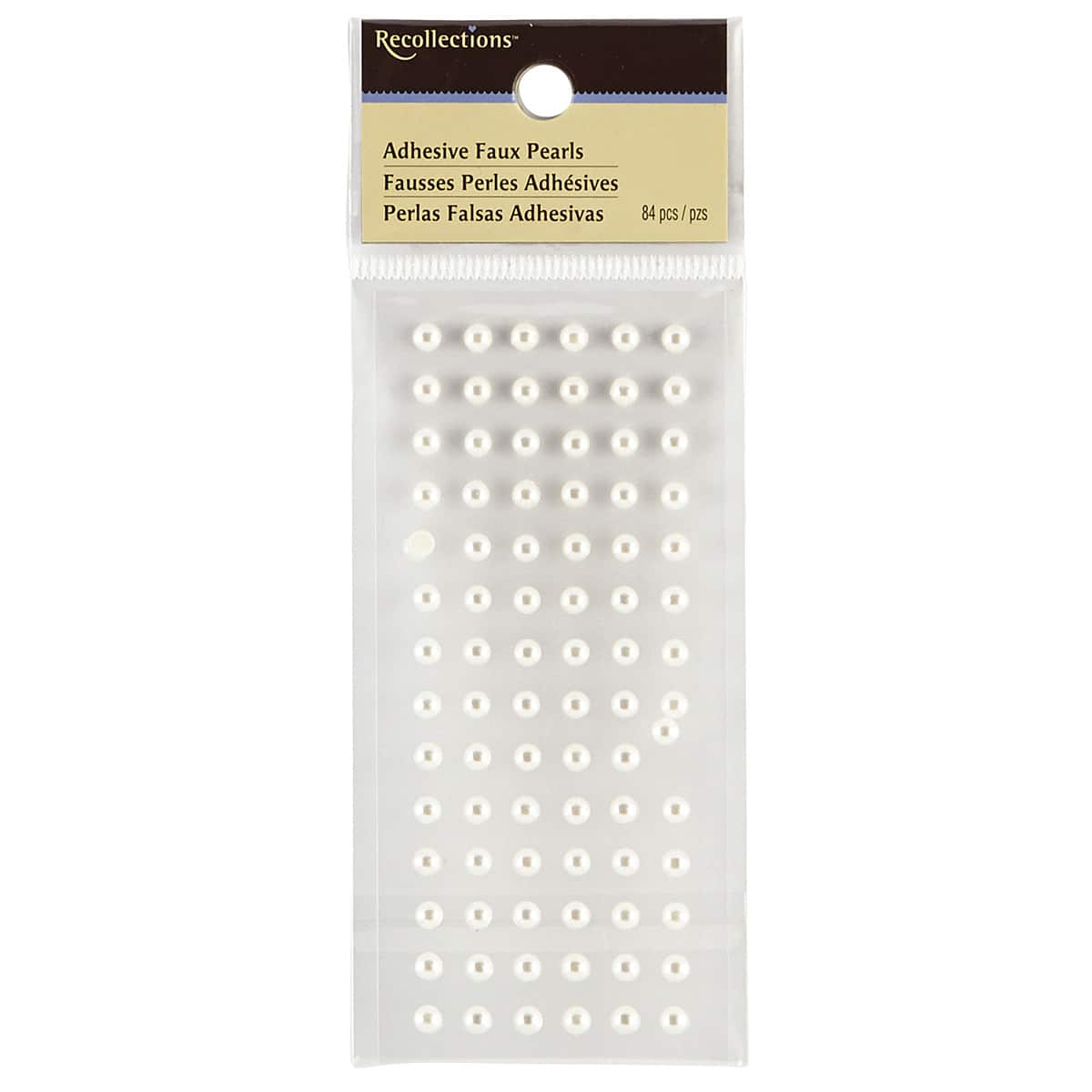 12 Packs: 40 ct. (480 total) White Faux Pearl Stickers by Recollections&#x2122;