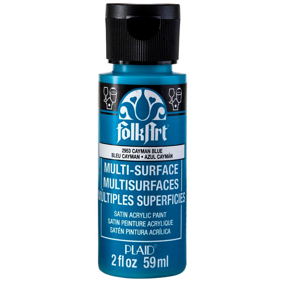 12 Pack: FolkArt® Multi-Surface Satin Acrylic Paint, 2oz.