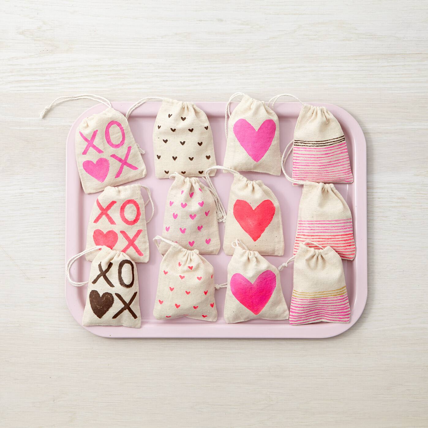 Valentine wishes full of hugs + kisses Valentine's Day Treat Bags