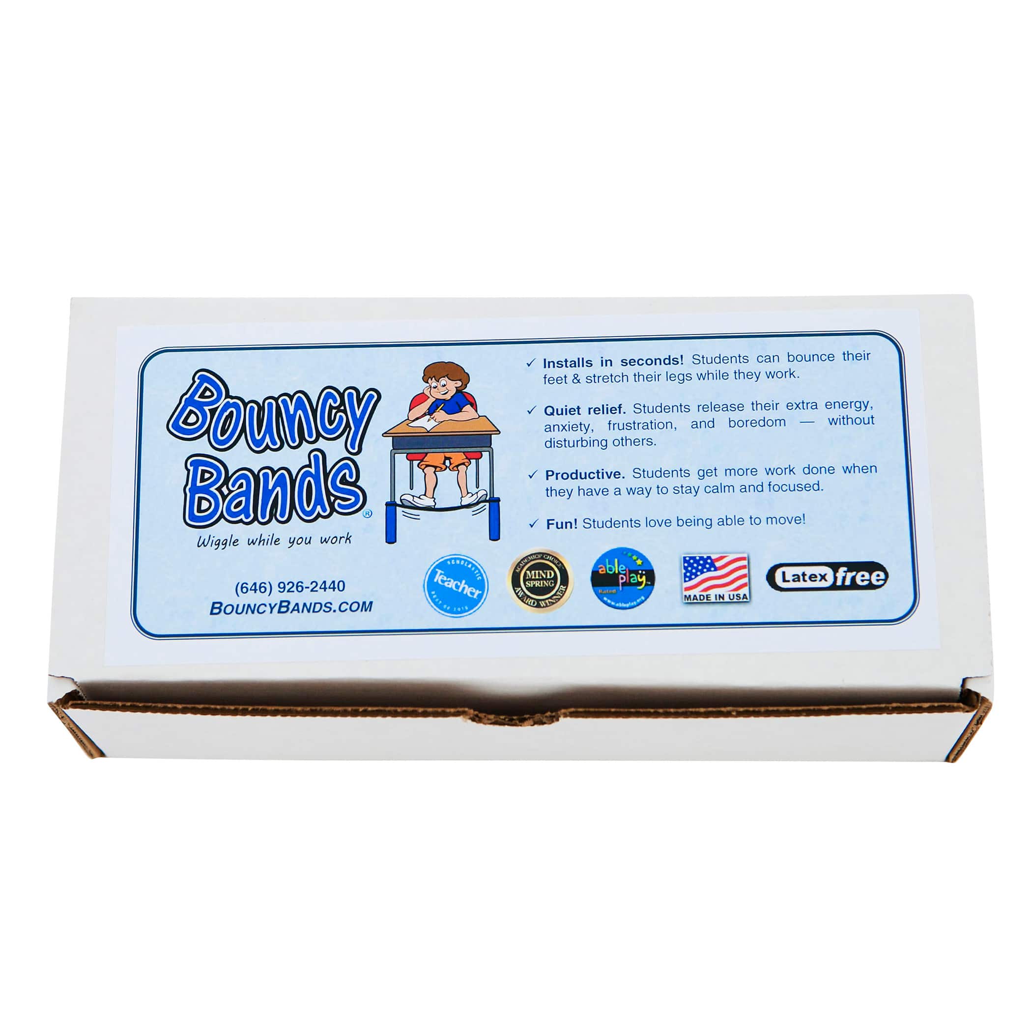 Educators Resource Bouncy Bands for Desk, Black