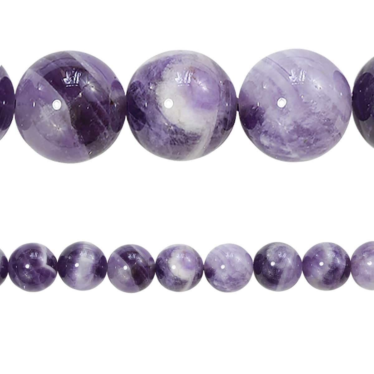 12 Pack: Amethyst Round Beads, 10mm by Bead Landing™