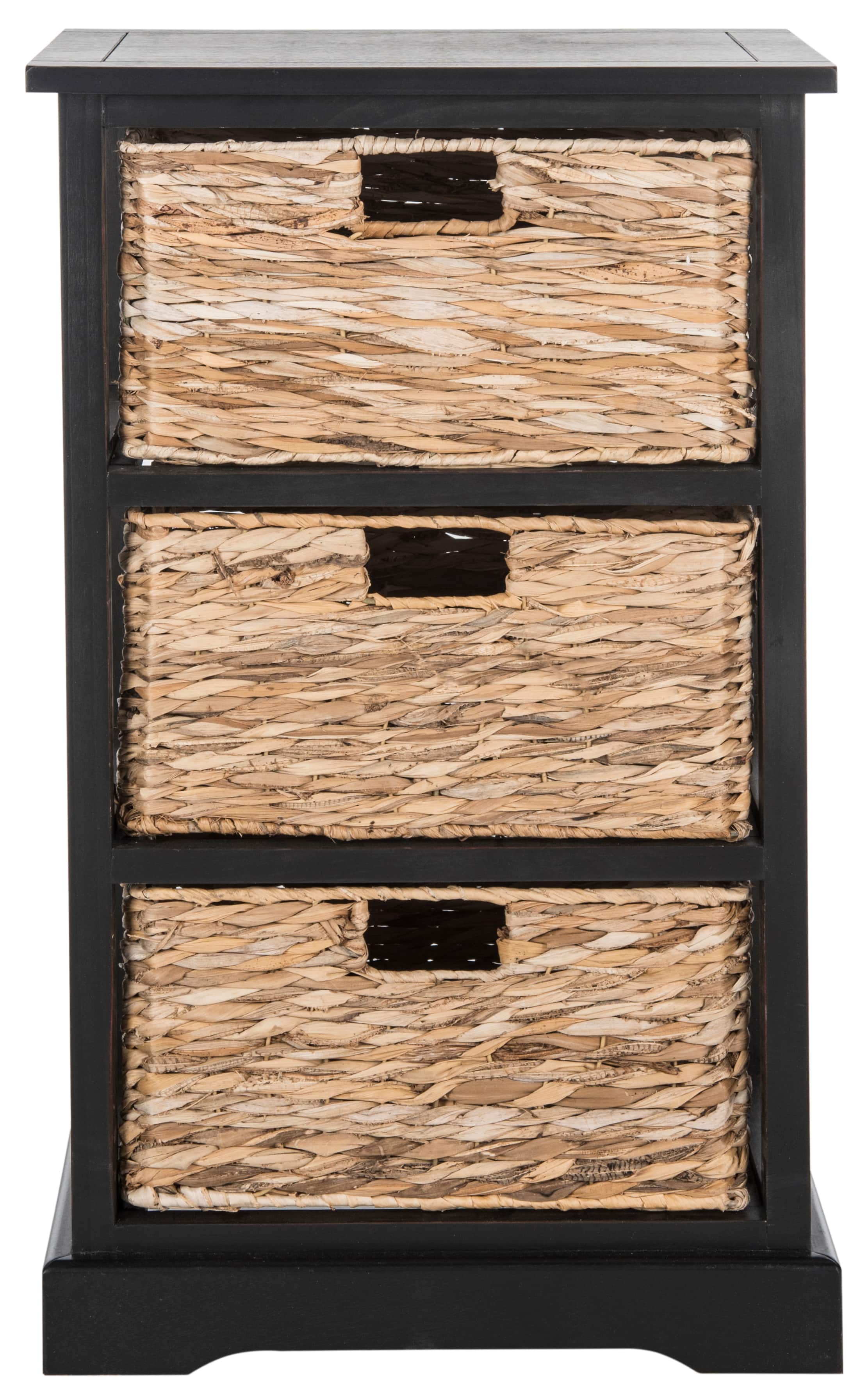 Halle Storage Side Table in Distressed