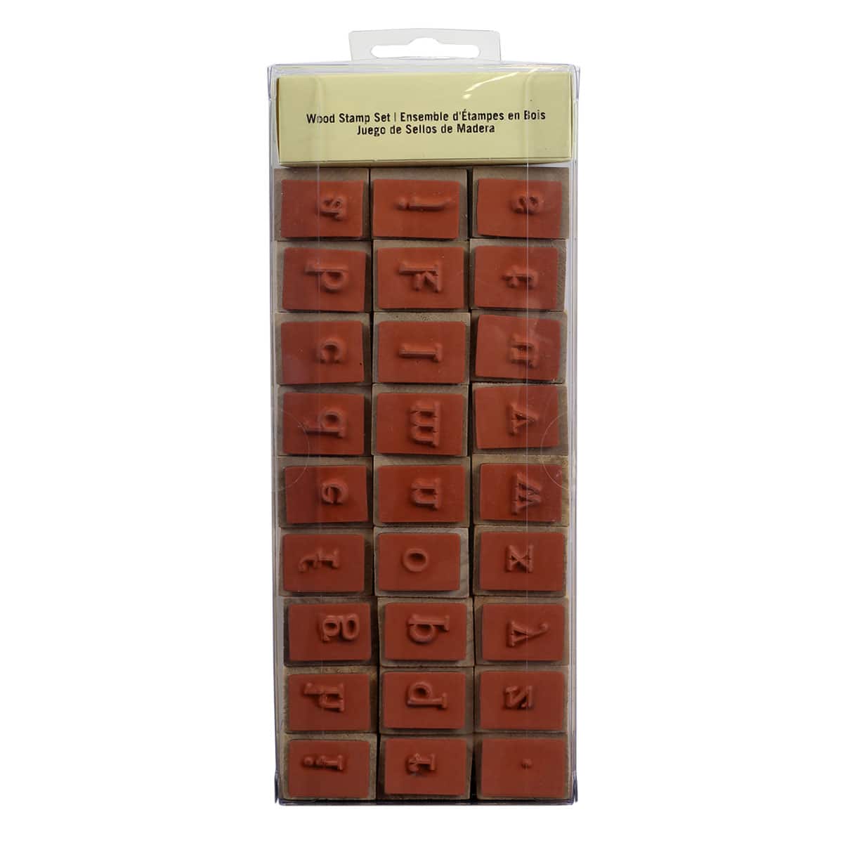 30pcs Lowercase Alphabet Letter Wooden Rubber Stamp Set – The Diversified  Classroom