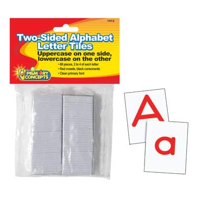 Two-Sided Alphabet Letter Tiles By Primary Concepts, Inc | 1" x 1.25" | Michaels