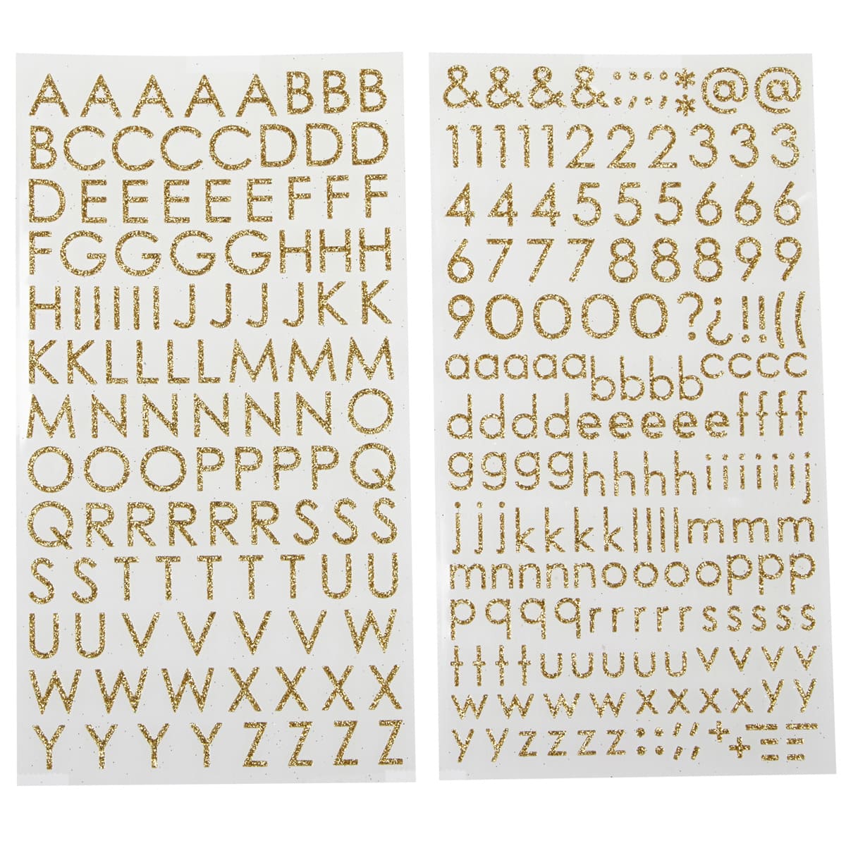 Foam Letters & Numbers Poster Stickers - Crafts Direct