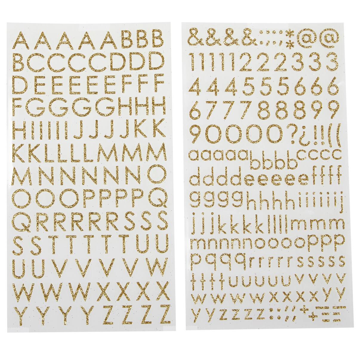 Glitter Block Alphabet Stickers by Recollections™