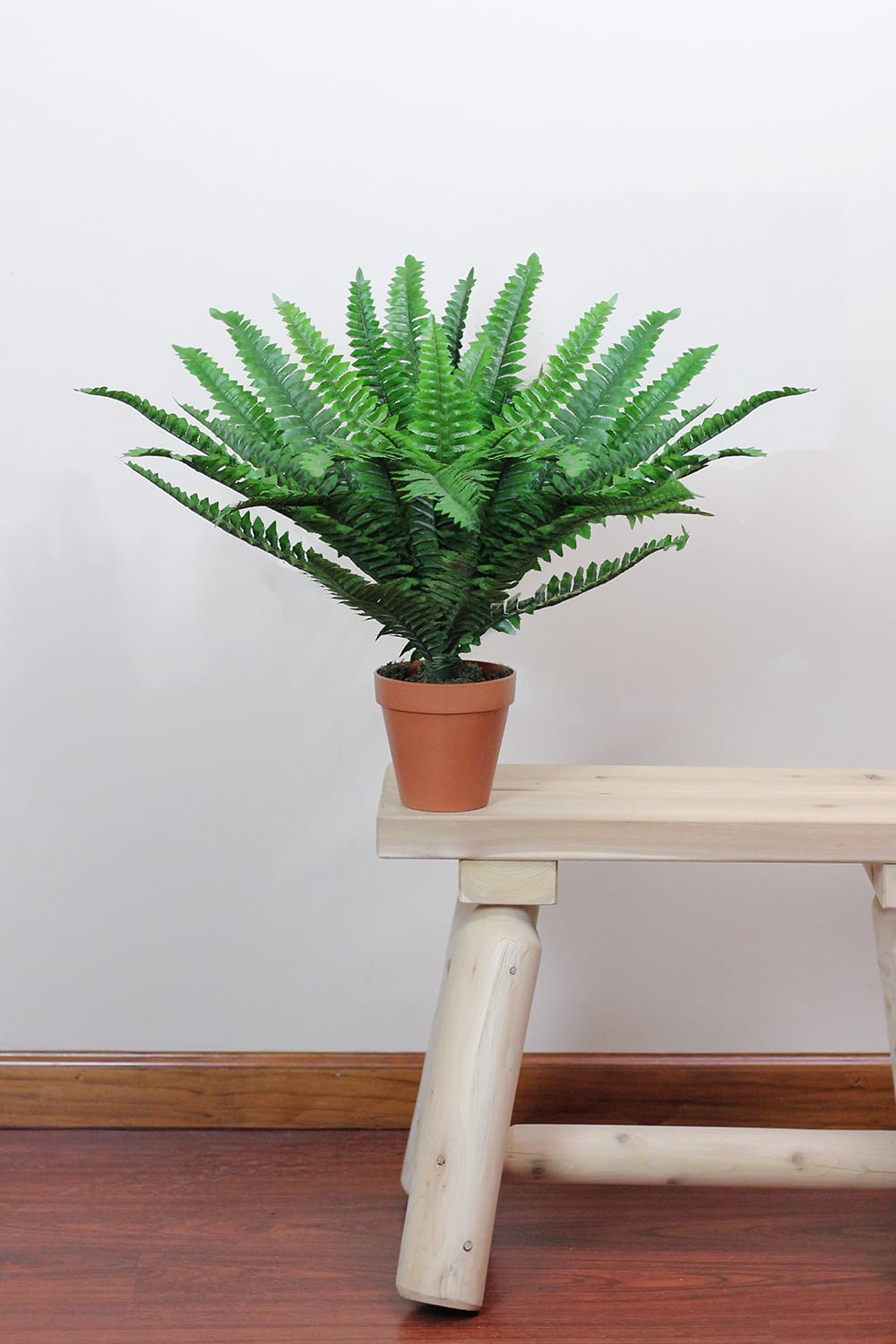 18.5&#x22; Potted Artificial Green Boston Fern Plant