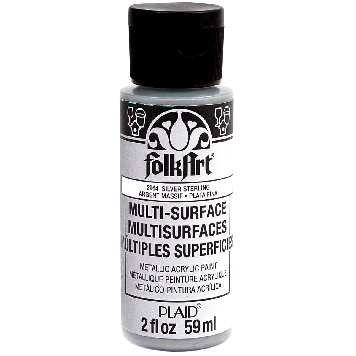 12 Pack: FolkArt® Multi-Surface Metallic Acrylic Paint