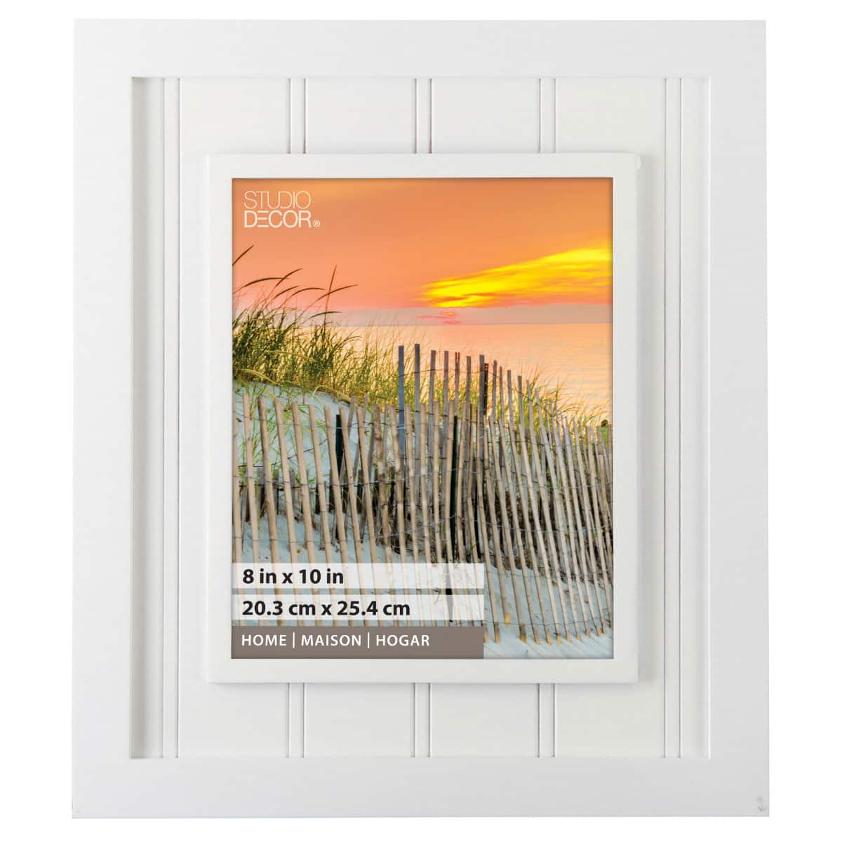 Cadre blanc en planche à baguettes de la collection Maison de Studio Décor