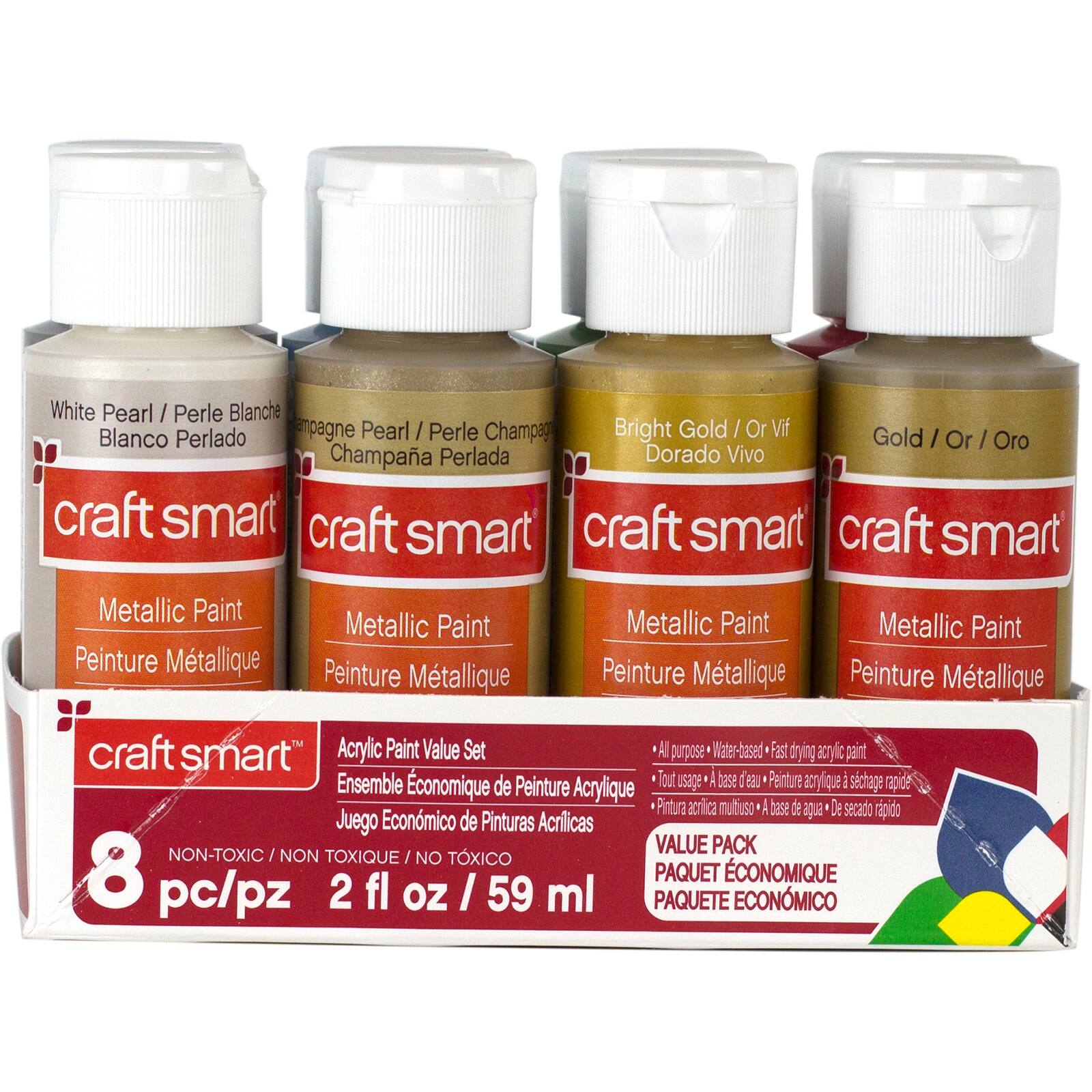 Metallic Acrylic Paint Value Set By Craft Smart®