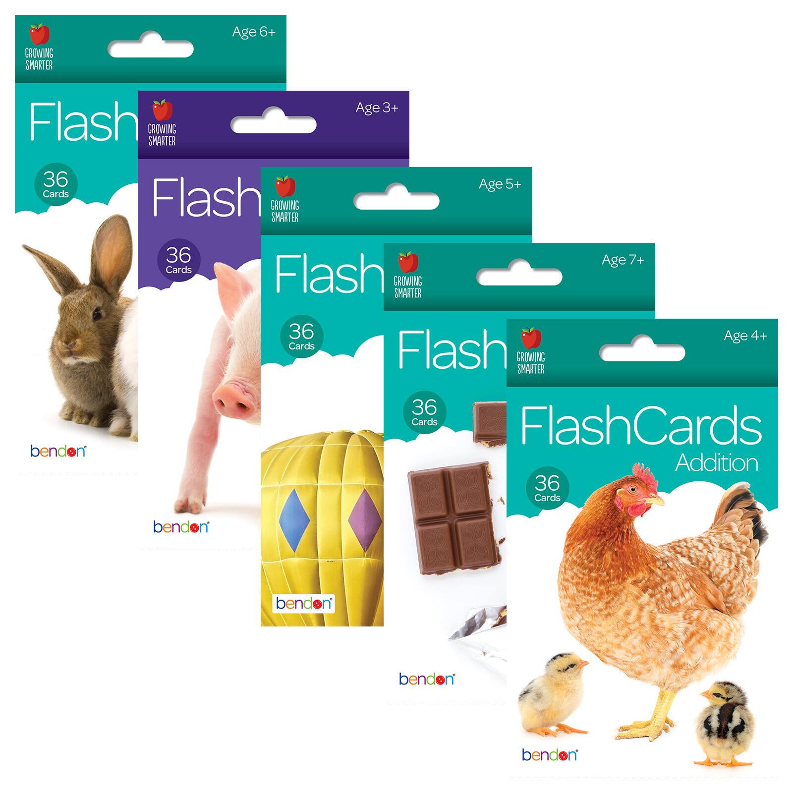 Find the Bendon® Growing Smarter Flash Cards, Assorted at Michaels