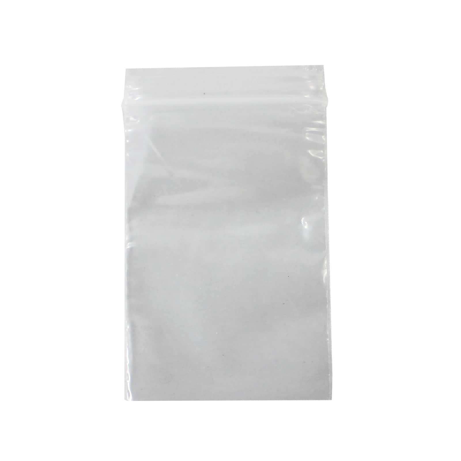 PH PandaHall 500pcs 3 Mil 2.3x1.5 Inch Clear Resealable Zipper Bags Small Sealed Storage Bags Zip Lock Bags Seal Top Bag for Beads Candy Earrings Jewelry Packaging 