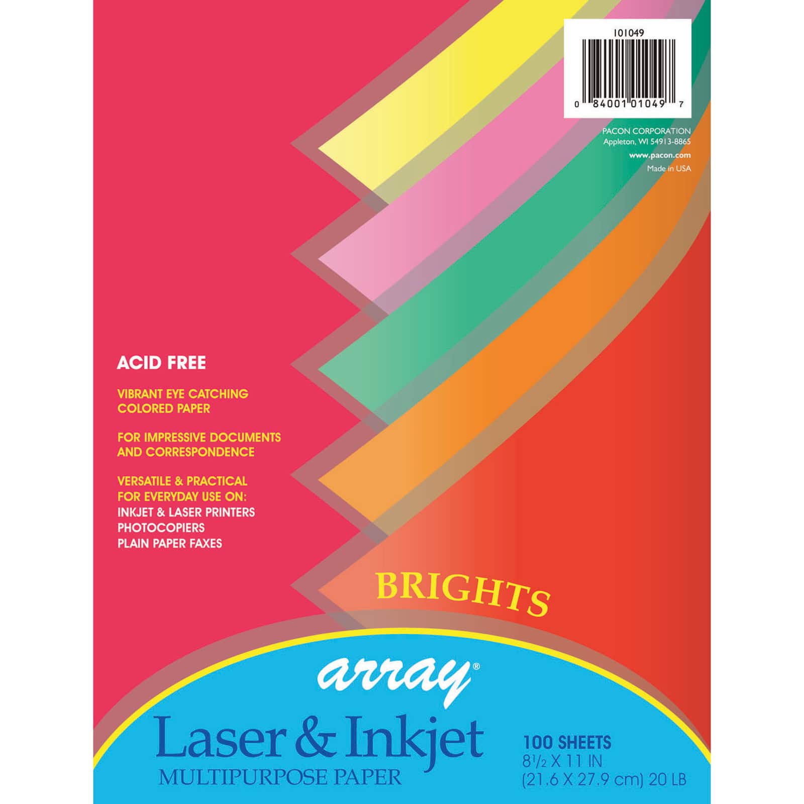 Array® Laser & Inkjet Multi-Purpose Paper, 3 Packs