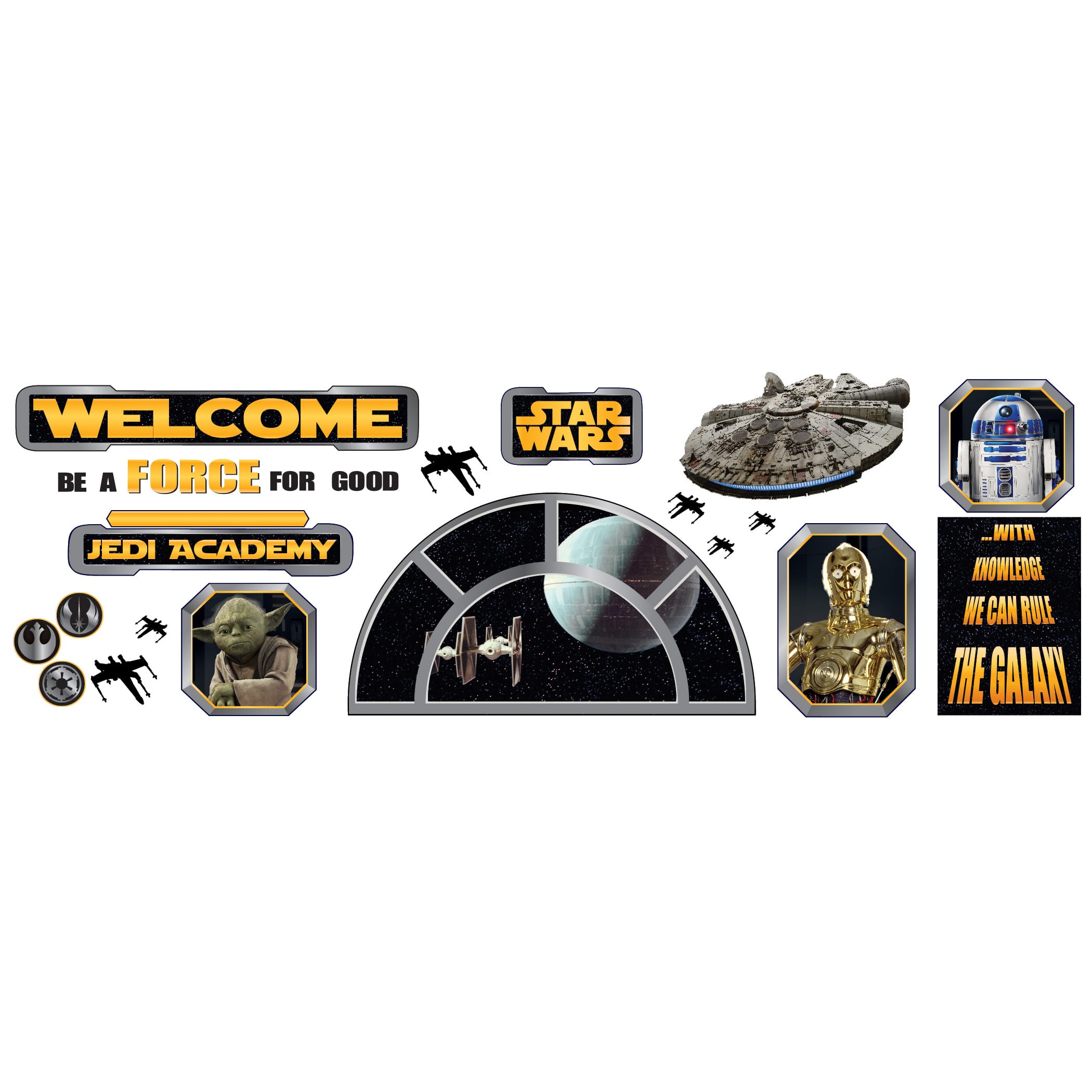 Eureka&#xAE; Star Wars&#x2122; Welcome to the Galaxy Bulletin Board Set