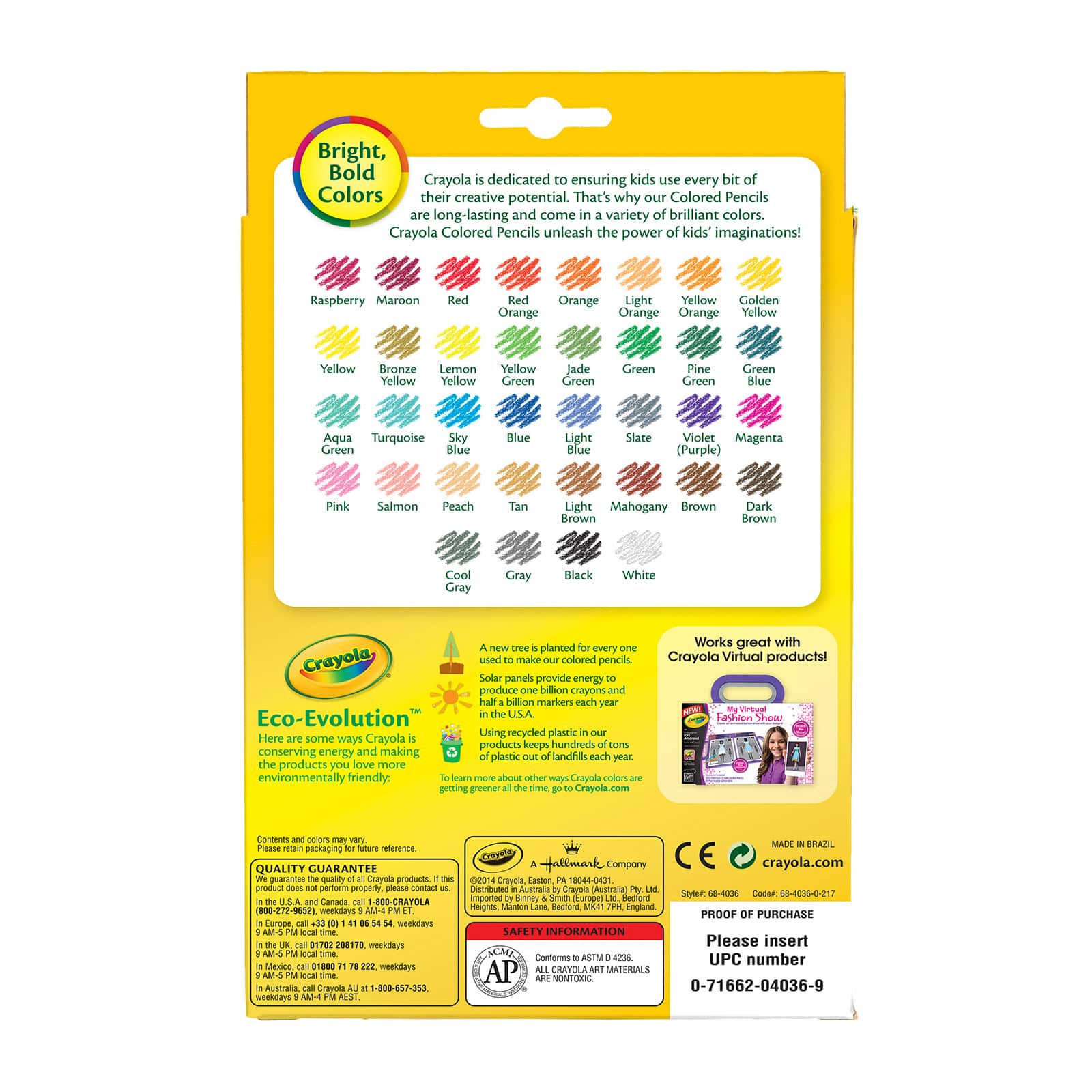 36-Color Crayola® Colored Pencils - 1 Box
