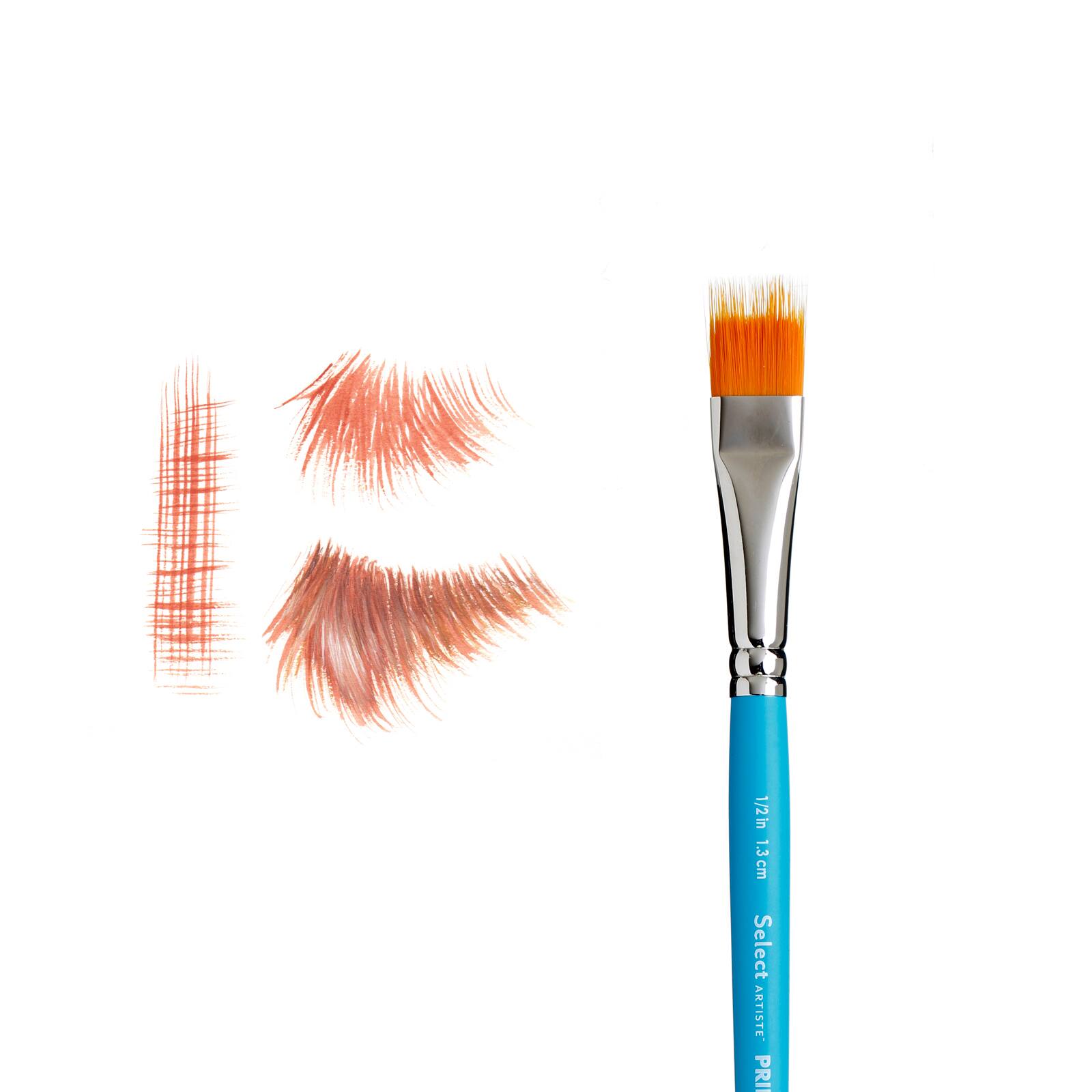12 Pack: Princeton™ Select Artiste™ Series 3750 Short Handle Grainer Brush, 1/2"