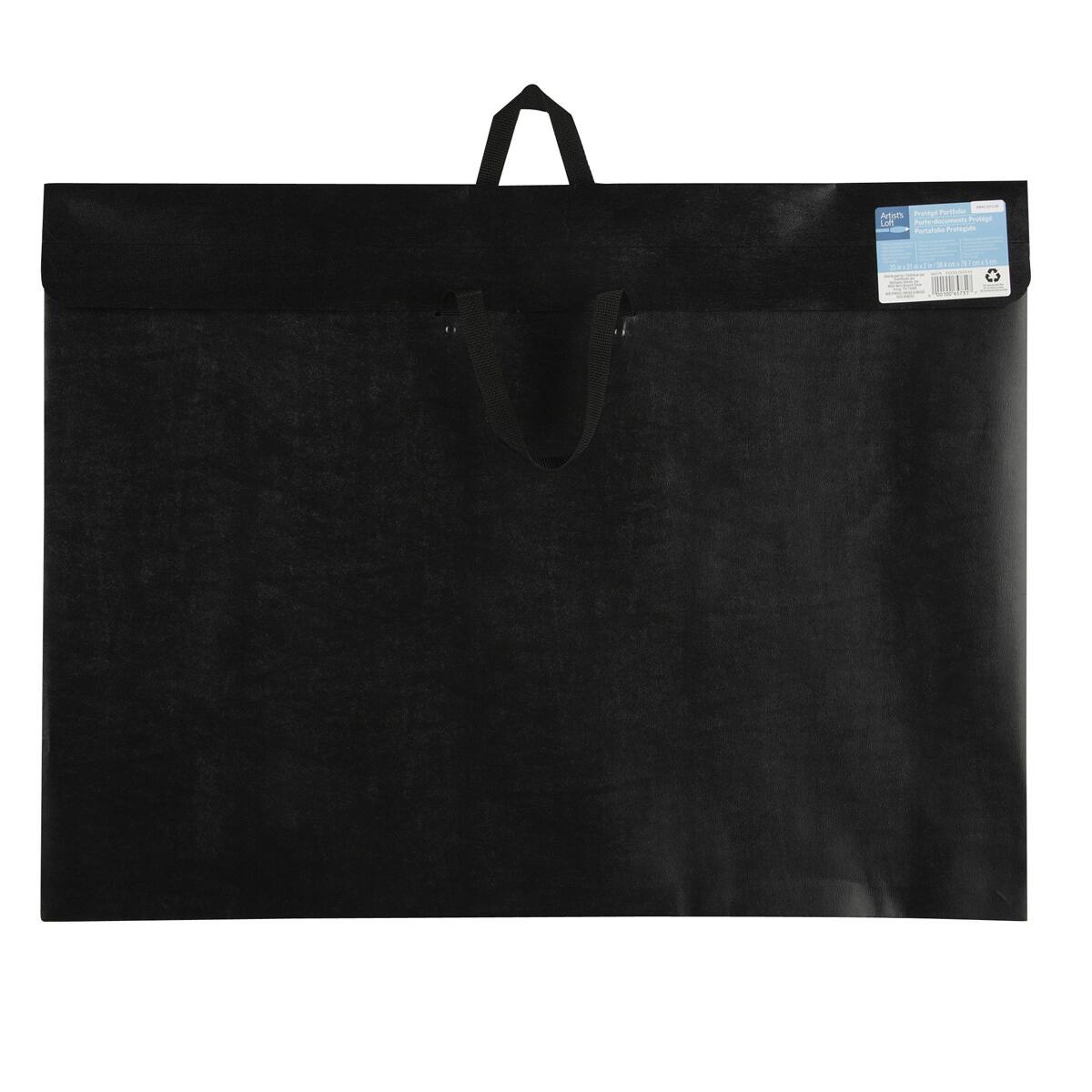 Artist's Loft Large Black Folding Portfolio 19 in × 25 in PHOTO GALLERY BAG NEW 