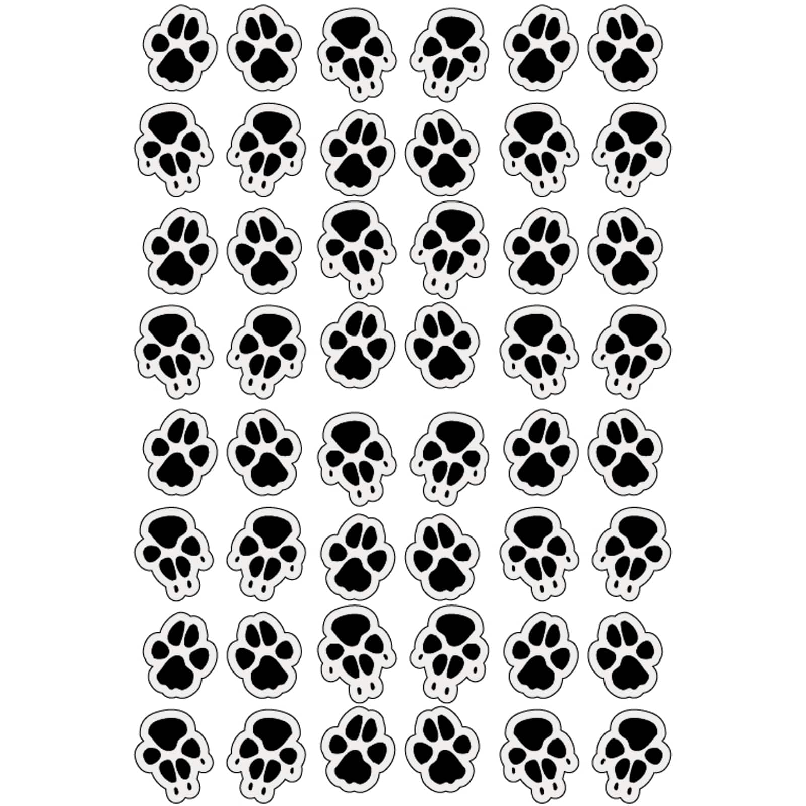 12 Packs: 48 ct. (576 total) Puffy Paw Stickers by Recollections®