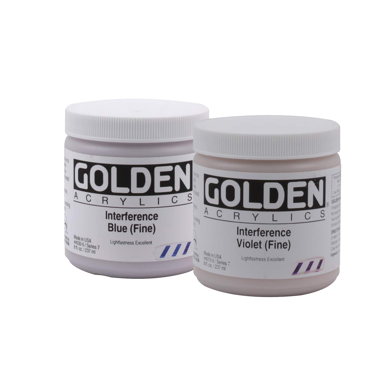 Golden Heavy Body Interference Acrylics 8 oz Paint in Interference Blue (Fine) - D021853S - Art and Craft Paint A paint designed for the truly creative, this line sku D021853S