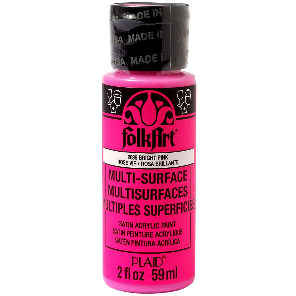 12 Pack: FolkArt® Multi-Surface Satin Acrylic Paint, 2oz.