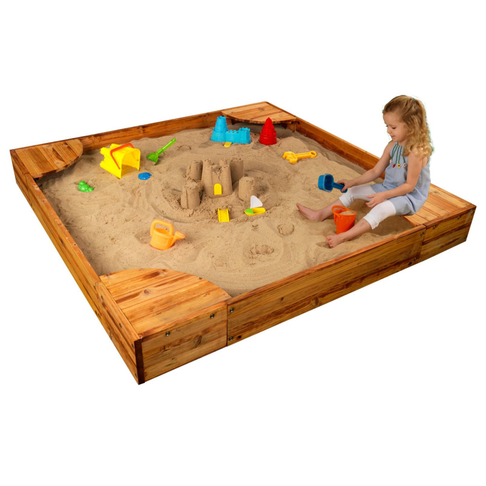 KidKraft Backyard Sandbox, Honey