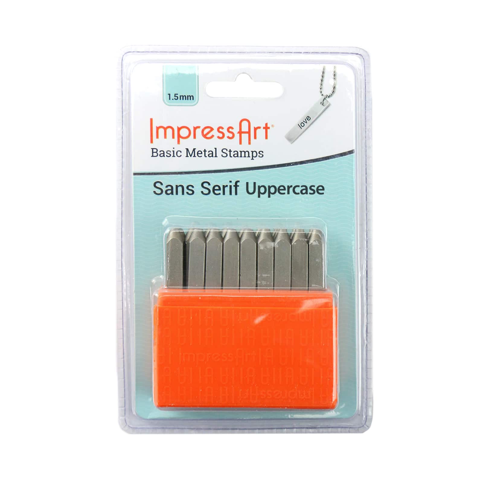 ImpressArt Basic Metal Stamp Set, Uppercase, 1.5mm