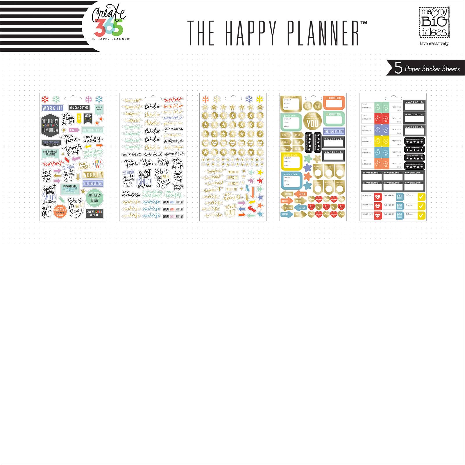 Create 365™ The Happy Planner™ Fitness Planner Stickers