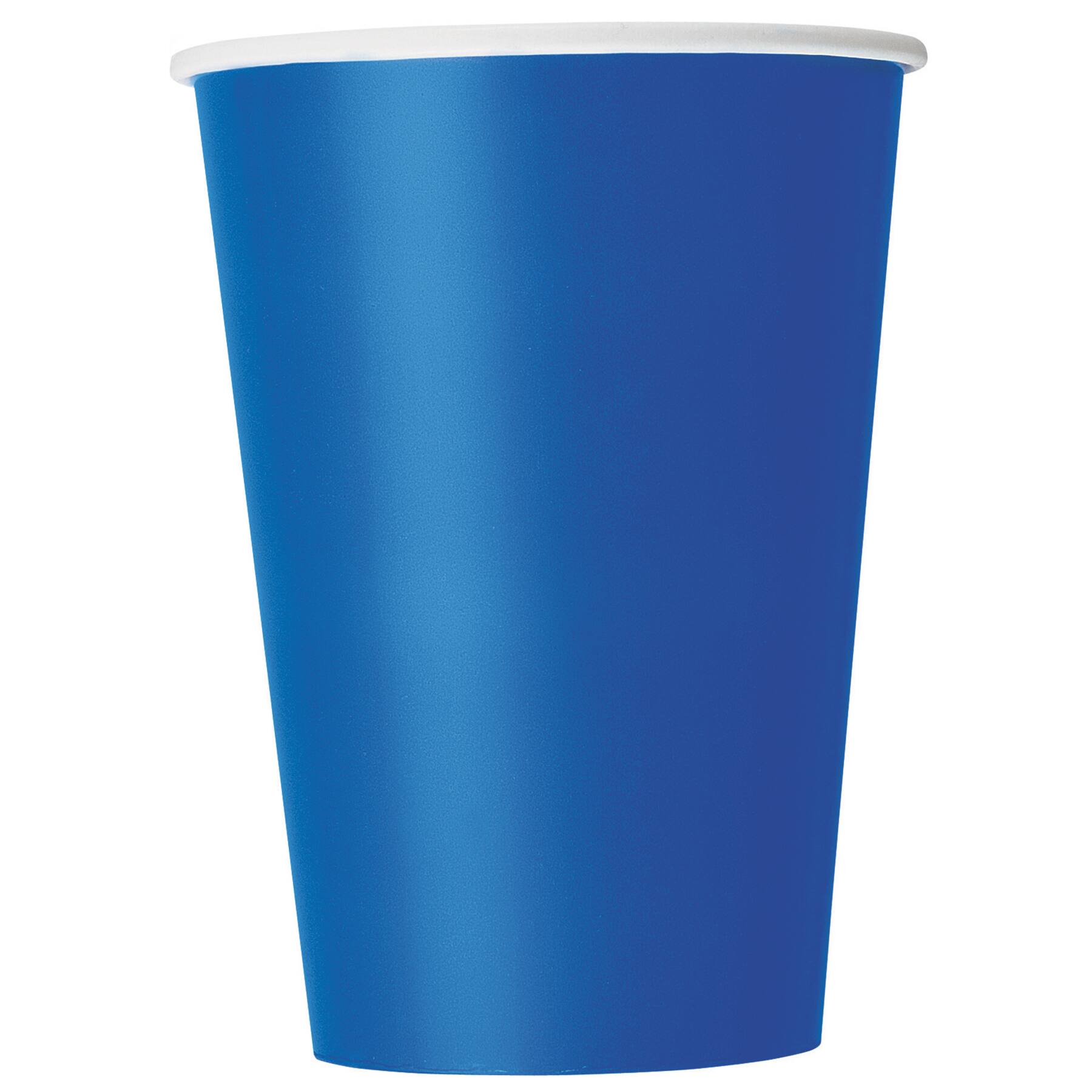 12oz Royal Blue Paper Party Drink Cups